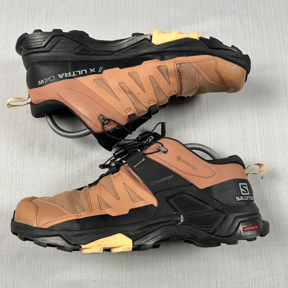Salomon X Ultra 04W Gore-Tex Womens hiking shoes US 9.5 Brown Waterproof